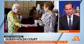 The Queen meets NSW Governor Margaret Beazley at Windsor Castle