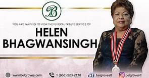 Helen Bhagwansingh Tribute Service