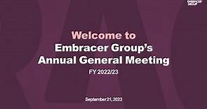 EMBRACER GROUP ANNUAL GENERAL MEETING FY 22/23