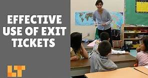 Quick and Easy Ways to Use Exit Tickets in the Classroom