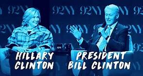 President Bill Clinton and Hillary Clinton on The David Rubenstein Show