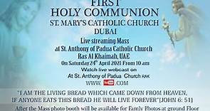 First Holy Communion (St. Mary's church Dubai)