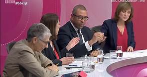 Fiona Bruce asks MP James Cleverly to 'stop talking'