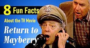 8 Fun Facts About the "Return to Mayberry" TV Movie - Andy Griffith