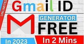 Unlimited 📧E-Mail ID Generator For ( FREE ) || Within 2 Mins