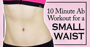 SMALL WAIST AB WORKOUT | 10 Minute Flat Belly HIIT Workout