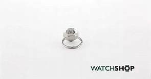 Ted Baker Jewellery Ladies' Silver Plated Rada Rivoli Crystal Ring SM (TBJ1159-01-02SM)