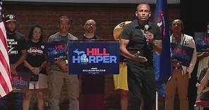 Actor and advocate Hill Harper campaigns for Senate