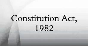 Constitution Act, 1982