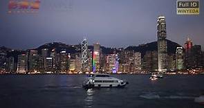 Full HD 1080p HD香港維多利亞港Victoria Harbour夜風華燈光秀(3)影片素材拍攝W0016