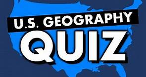 US Geography Quiz - 15 questions - Multiple choice test