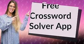 Is crossword solver app free?