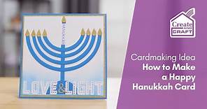 How to Make a Happy Hanukkah Card | Card Making Ideas | Create and Craft