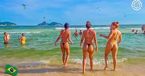 🇧🇷 RIO DE JANEIRO BEACH | BARRA DA TIJUCA BEACH | Brazil, Summer 2023 【 4K UHD 】