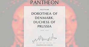 Dorothea of Denmark, Duchess of Prussia Biography - Duchess consort of Prussia