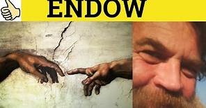 🔵 Endow Endowment - Endow Meaning - Endow Examples - Endow Definition - GRE 3500 Vocabulary