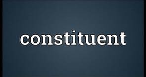 Constituent Meaning