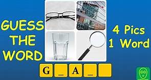 4 Pics 1 Word Puzzle - Part 1: Guess the Word in this 4Pics1Word Challenge