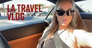 Driving a FERRARI + Travel with me to LA!