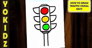 How To Draw Traffic Light Easy