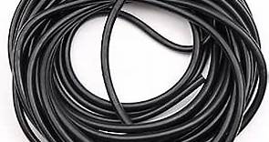33 FT Black Latex Rubber Tubing,3/8in OD 1/4in ID Black ONE Continuous Piece