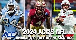 ACC Undrafted Free Agent Signings | 2024 NFL Draft