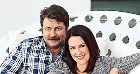 Why You’ll Find Only One TV in Megan Mullally and Nick Offerman’s Hollywood House