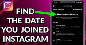 How To Find The Date You Joined Instagram