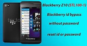 Blackberry id remove from Z10 (STL100-1) without password.