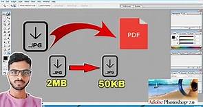 How to Convert JPEG File to PDF ||How to compress JPEG 2MB to 50KB(हिंदी)