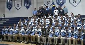 Nazareth Academy celebrates state football championship win