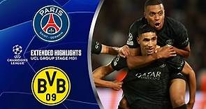 PSG vs. Borussia Dortmund: Extended Highlights | UCL Groups Stage MD 1 | CBS Sports Golazo