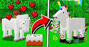How to SPAWN UNICORNS in Minecraft Tutorial! (Mobile, PS4, Xbox, PC, Switch)