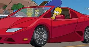 Homero conduce un Lamborghini Los simpson capitulos completos en español latino