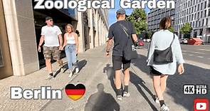 Zoological Garden, Walk around the Most Famous Place in the Berlin City | 4k City Walking Tour