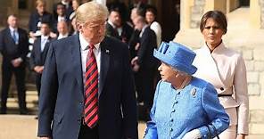 Watch again: President Donald Trump meets the Queen