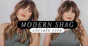 ¿Cómo hacer un corte en capas SOLA? - MODERN SHAG TUTORIAL | Valentina Arjona