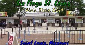 Six Flags St. Louis Full Tour - St Louis, Missouri