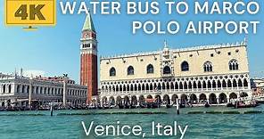 Alilaguna WATER BUS | From VENICE to Marco Polo AIRPORT