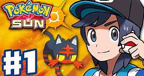 Pokemon Sun and Moon - Gameplay Walkthrough Part 1 - Alola Intro and Litten Starter! (Nintendo 3DS)