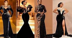 Black evening gowns for ladies; Elegant evening dresses for 2023