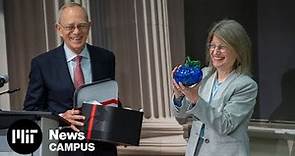 L. Rafael Reif welcomes president-elect Dr. Sally Kornbluth to MIT