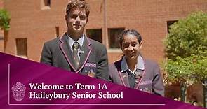 Haileybury Senior School - Welcome to Term 1A