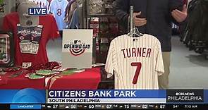 Getting a look at Opening Day merch in the Phillies Team Store