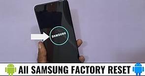 How to Factory Reset Samsung Mobile Phone Without a Password 2023 |How To Hard reset Samsung Phone