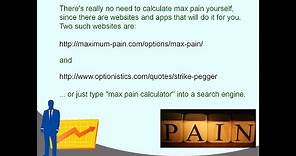 Options Max Pain Theory Explained & How People Trade It (just the basics). // trading calculator pin