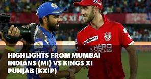 IPL 2017: Highlights Of Mumbai Indians (MI) vs Kings XI Punjab (KXIP)
