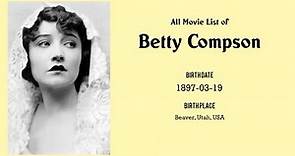 Betty Compson Movies list Betty Compson| Filmography of Betty Compson