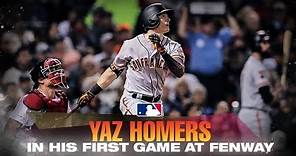 Yaz homers at Fenway