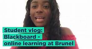 Student vlog: Blackboard - online learning at Brunel